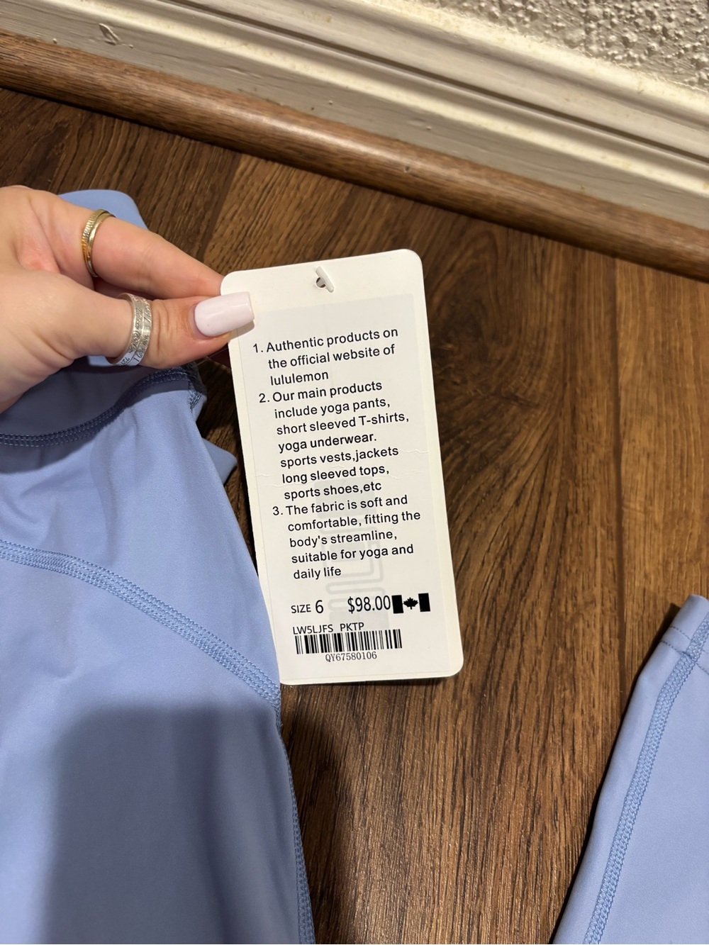lululemon athletica pastel blue flared yoga leggings - Picture 5 of 6